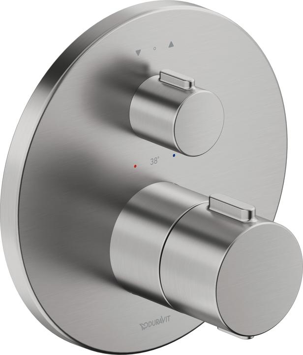 Actual product image Duravit thermostatic mixer, concealed thermostat, 2 consumers, round, TH42000140