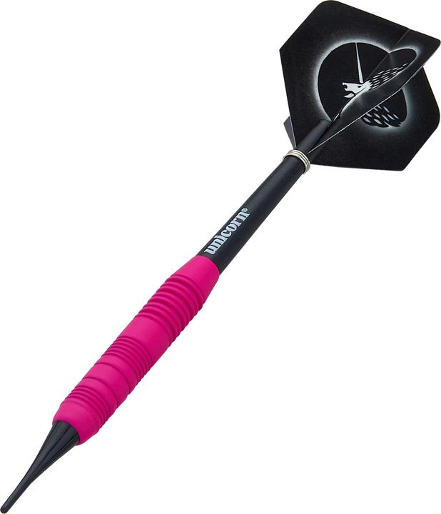 Image du produit Unicorn Core Plus Rubberised Pink Brass fléchettes souples 1 jeu (19 g)