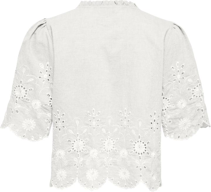 Image du produit Only Onlmiffy S/S Emb Tie Top Os Wvn (S)
