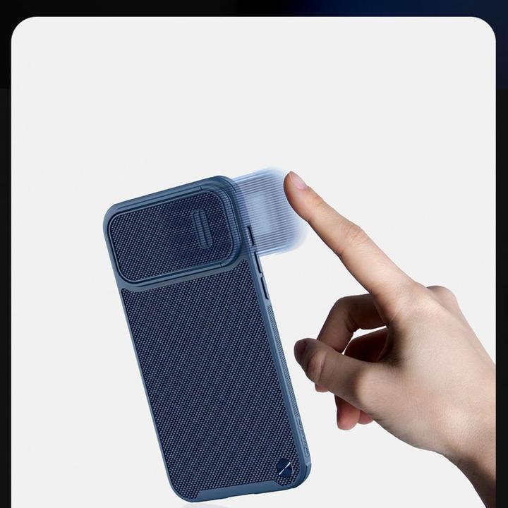 Actual product image Nillkin Textured S Case for iPhone 14 Pro Max Cover with Black Camera Cover (Apple iPhone 14 Pro Max)