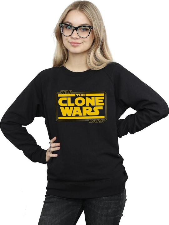 Immagine prodotto Star Wars Clone Wars Logo Felpa Donna (L)