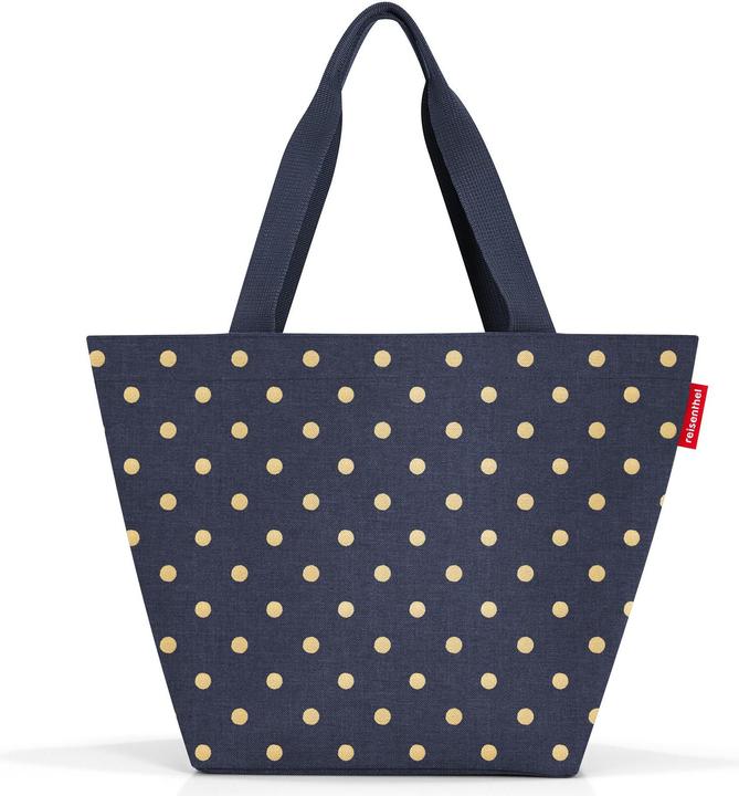 reisenthel shopper M metallic dots blue