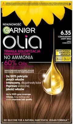 Actual product image Garnier Olia Hair Color 635 Light Chocolate (635 Light Chocolate)