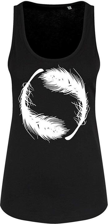 Actual product image Grindstore Tank top with YinYang feathers (XXL)