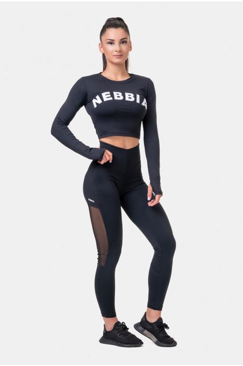 Immagine prodotto Nebbia Leggings a vita alta in rete 573 nero (M)
