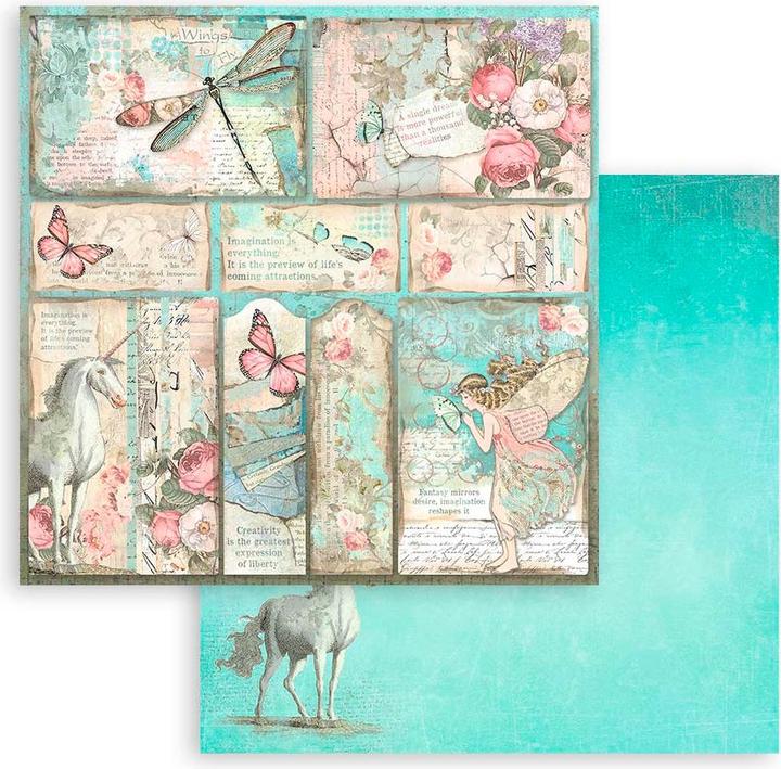 Actual product image Stamperia Wonderland" scrapbooking pad (190 g/m², 10 x)