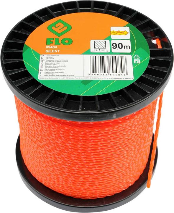 Immagine prodotto Flo-pak LINEA TRIMMER DELL'ERBA 2,4MMx90M SILENZIOSA (Pioniere delle erbacce, Lenza per tagliabordi + rocchetto di lenza)