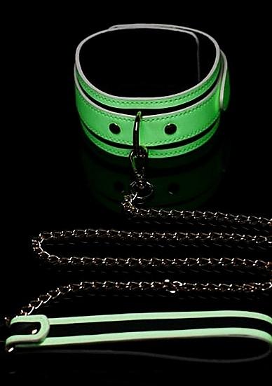 Produktbild Master Series Kink in the Dark Glowing Collar & Leash
