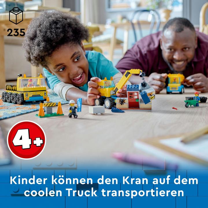Actual product image LEGO Construction vehicles and crane with wrecking ball (60391, LEGO City)