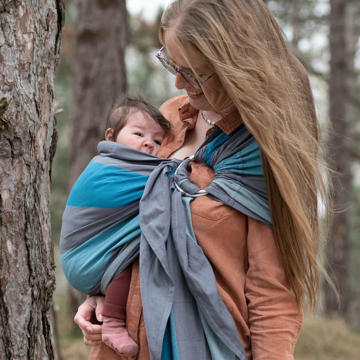 Produktbild Hoppediz Babytragetuch gewebter Ring-Sling (2 m)