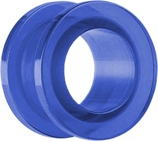 Actual product image Star Piercing Flesh Tunnel dark blue (without brass, Acrylic)