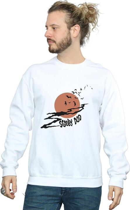 Actual product image Scooby Doo Mens Spooky Moon Sweatshirt (XXL)