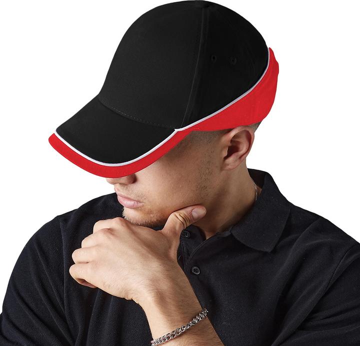 Immagine prodotto Beechfield Cappellino da baseball Teamwear Competition (confezione da 2) (Taglia unica)