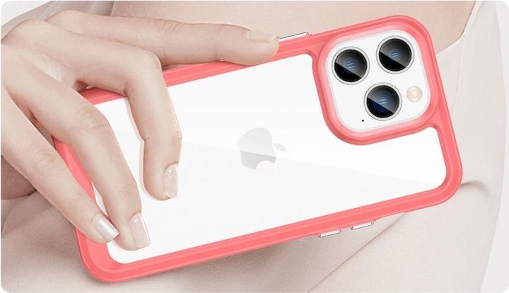 Image du produit Hurtel Outer Space Case iPhone 14 Pro Max coque rigide avec un cadre en gel rouge (Apple iPhone 14 Pro Max)