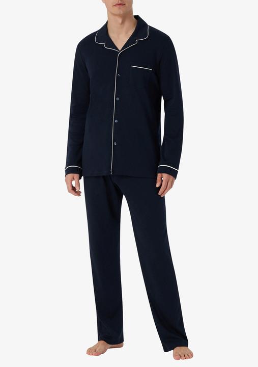 Actual product image Schiesser Pyjamas "Fine Interlock" navy (XXL)