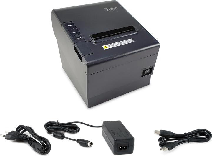 Produktbild equip Thermodrucker 80mm USB/RJ11 sw (RJ11, USB 2.0)