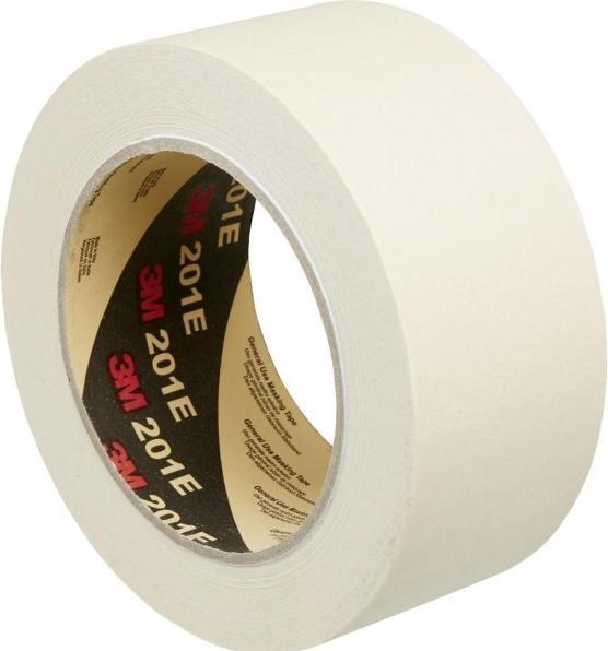 Actual product image 3M Adhesive crepe tape 201E, 48 mm x 50 m, paper, beige (48 mm)