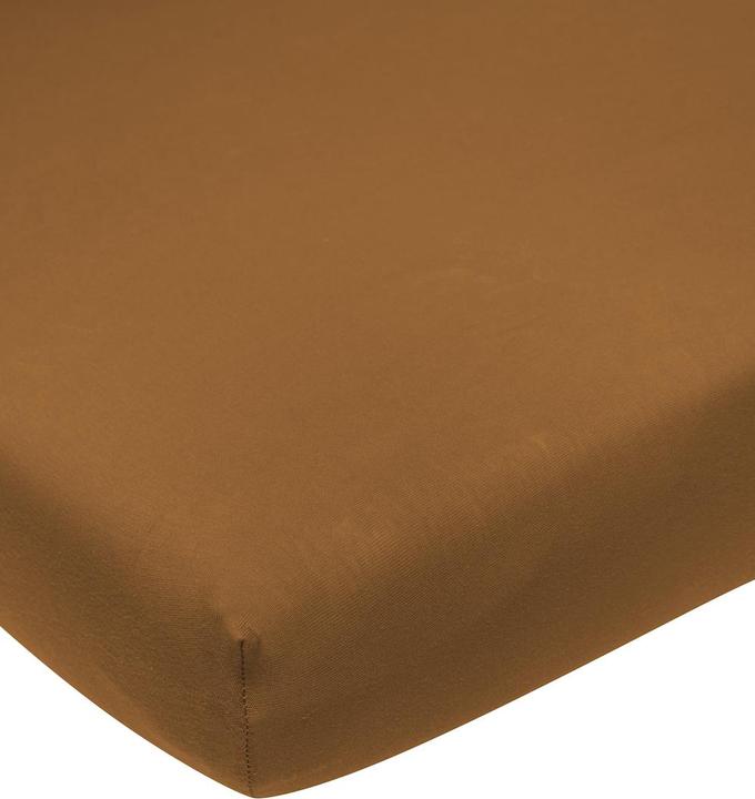 Immagine prodotto Meyco Home Lenzuolo matrimoniale in jersey 160x200 cammello (160 x 200 cm)