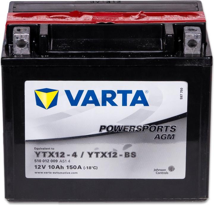 Image du produit Varta Batterie de moto AGM 10AH (12 V, 10 Ah, 150 A)