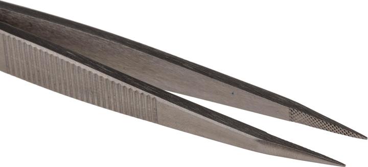 Actual product image Weller Erem Erem Stainless Steel Tweezers Acid Resistant, Tip Straight, Pointed Fluted, 120 mm