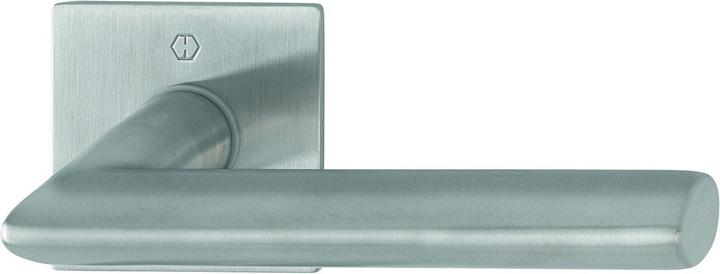 Actual product image Hoppe Pair of lever handles Stockholm E1140Z/848N Stainless steel F69 with lever handle roses Square (Door handle)