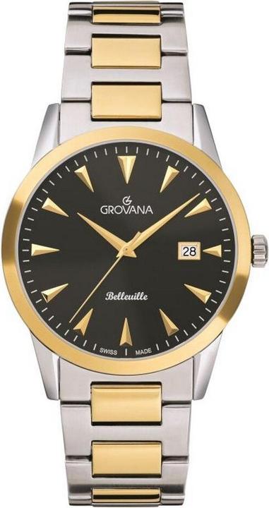 Actual product image Grovana Belleville Boulevard collection - Swiss made quartz watch (Swiss made)