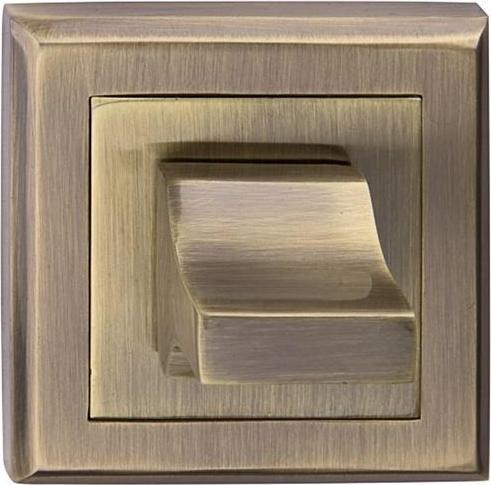 Actual product image Metal-Bud Square Turnknob Beta/Sigma Aged Brass
