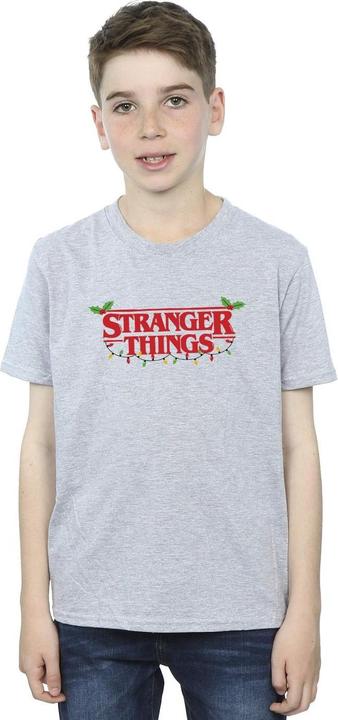 Produktbild Netflix Stranger Things Christmas Lights TShirt Jungen (152, 158)