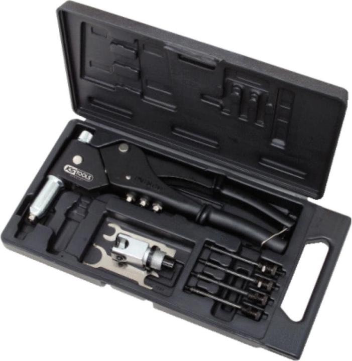 Actual product image KS Tools Universal Hand Riveting Pliers Set. 10 pieces 150.9610 (290 mm)