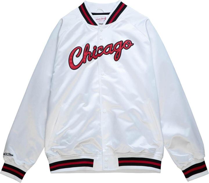 Produktbild Mitchell & Ness M&N Lightweight Satin Jacke - Chicago Bulls weiss - S (S)