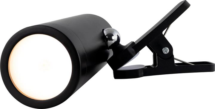 Actual product image REV LED rechargeable clip light with switch, black 2014100400 (180 lm)