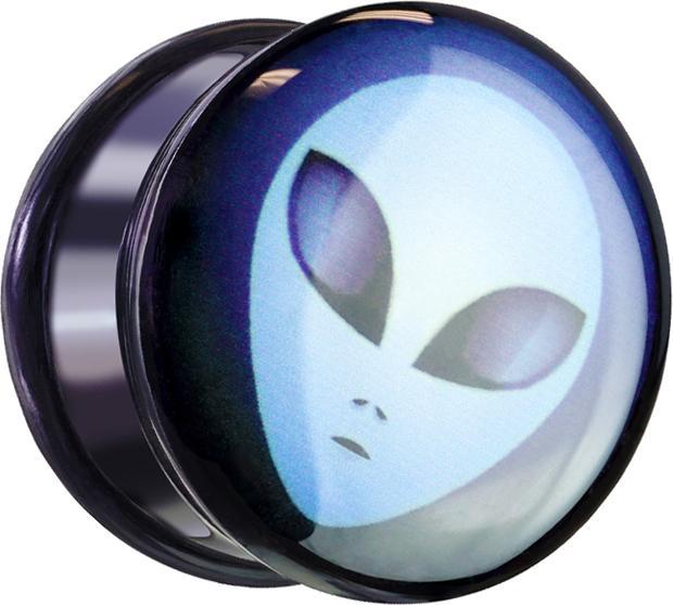 Produktbild Star Piercing Flared Plug Alien (ohne Messing, Acryl)