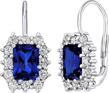 Immagine prodotto Silvego Orecchini in argento con zaffiro blu scuro SILVEGOB31757DB (Argento 925)