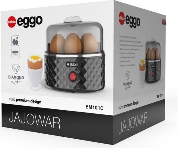Immagine prodotto Eldom EM101C Caldaia per uova EGGO 1-7 uova 380 W durezza di cottura regolabile