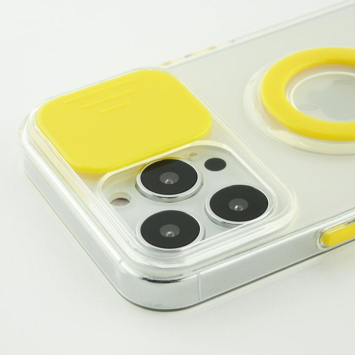 Immagine prodotto PhoneLook Coque Caméra clapet avec anneau jaune (Apple iPhone 14 Pro)