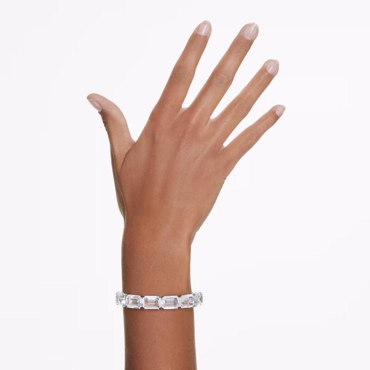 Immagine prodotto Swarovski Bracciale Millenia con taglio ottagonale bianco (17.50 cm, Metallo Swarovski)