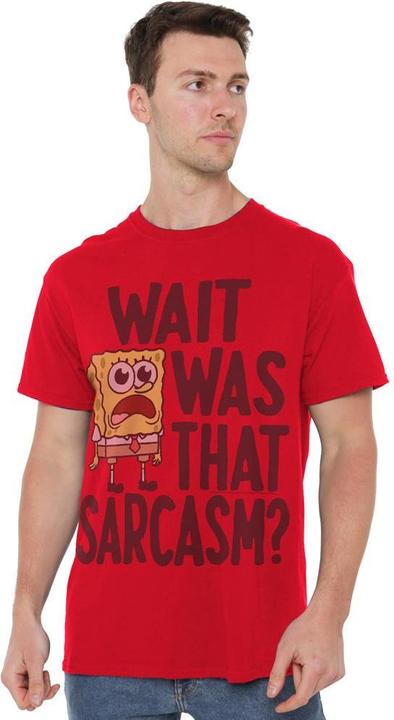 Immagine prodotto Spongebob Squarepants Sarcasm Maglietta Uomo (XL)