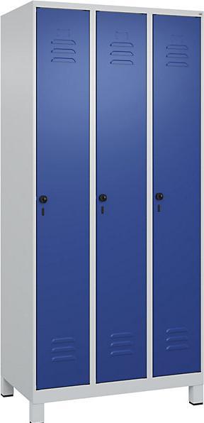 Productafbeelding C+P CP Locker Classic Plus gentiaanblauw, lichtgrijs 080010-30 S10003, 3 lockers 90,0 x 50,0 x 195,0 cm (90 cm, 195 cm)