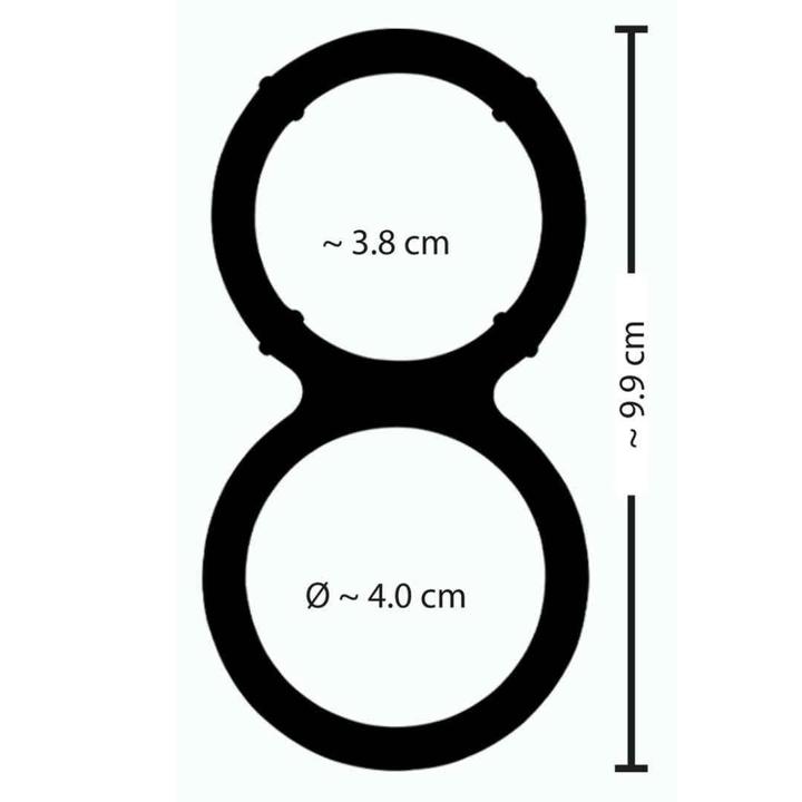Produktbild You2Toys Metallic Silicone cock and ball ring (4 cm)