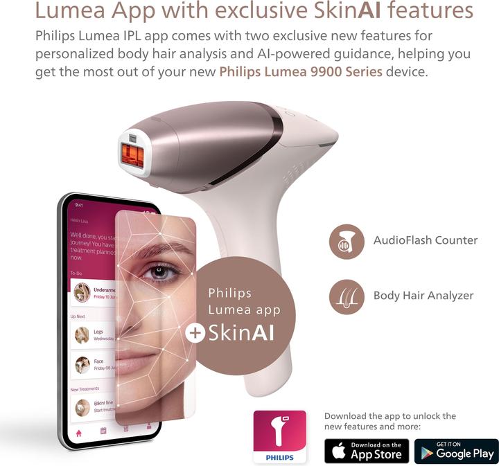 Produktbild Philips Lumea IPL 9900 Series BRI951/00 IPL Haarentfernungsgerät mit SenseIQ