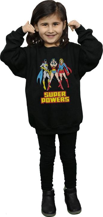 Actual product image Girls Wonder Woman Super Power Group Sweatshirt (140, 146)