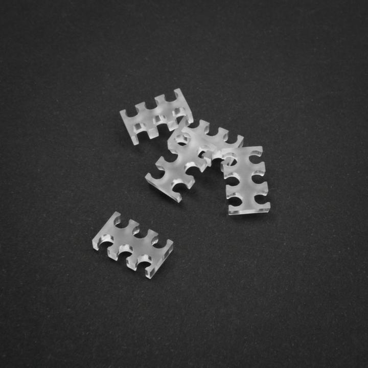 Immagine prodotto King Mod Pettine per cavi a 6 slot 4mm grande - trasparente - Set di 5