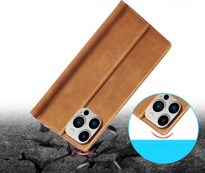 Actual product image LC.Imeeke iPhone 16 Pro - Flip Case Vintage (Apple iPhone 16 Pro)
