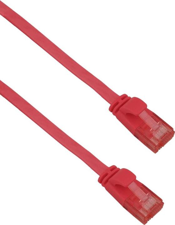 Produktbild Helos ultra slim Patchkabel U/UTP Cat 6 rot 10,0m (U/UTP, CAT6, 10 m)