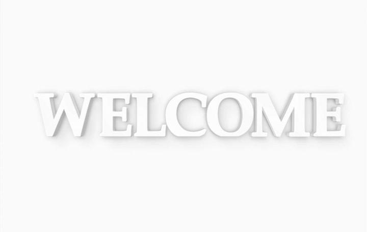 Produktbild Trenddeko 3D Welcome (101 x 15 cm, 67 x 10 cm)