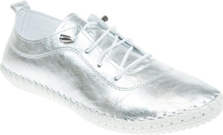 Produktbild Lunar Leinenschuhe St Ives Metallic Leder (37)