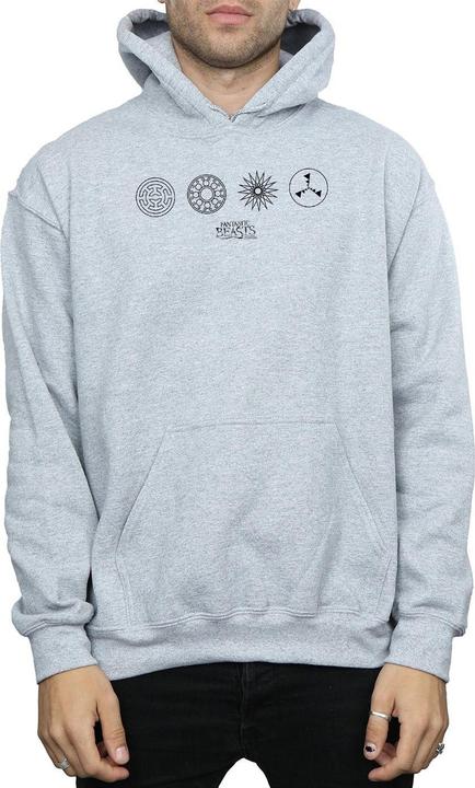 Actual product image Fantastic Beasts Mens Circular Icons Hoodie (XL)