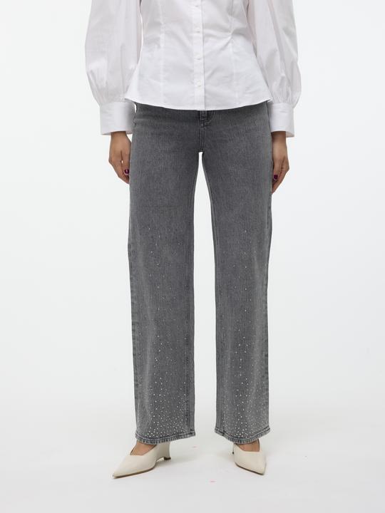 Actual product image Vero Moda VMTESSA Hohe Taille Weiter Beinschnitt Jeans Weit geschnitten (W28/L32)