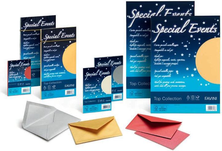 Immagine prodotto Favini Special Events carta inkjet A4 (210x297 mm) 10 fogli Blu (250 g/m², 10 x)