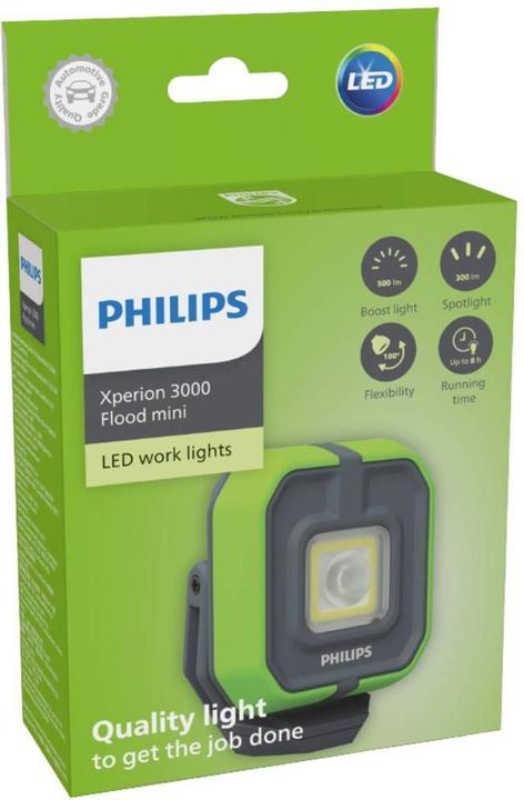 Image du produit Philips X30FLMIX1 Xperion 3000 Flood Mini projecteur à LED alimenté par batterie 5 W 500 lm (500 lm)